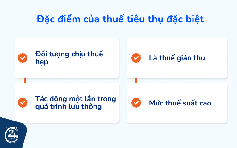 Đặc điểm của thuế tiêu thụ đặc biệt