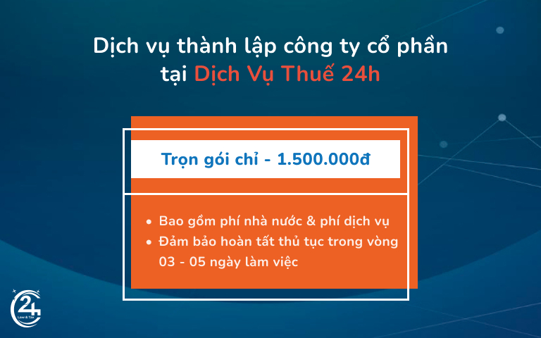 dịch vụ thành lập công ty cổ phần