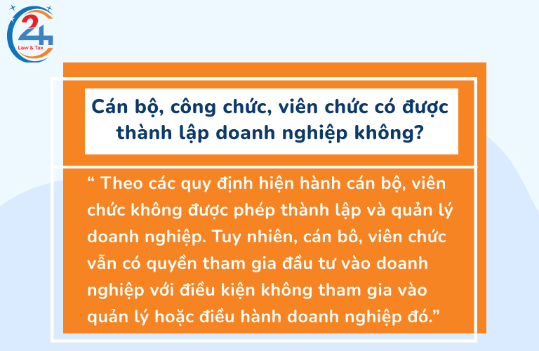 Công chức có được kinh doanh hộ cá thể