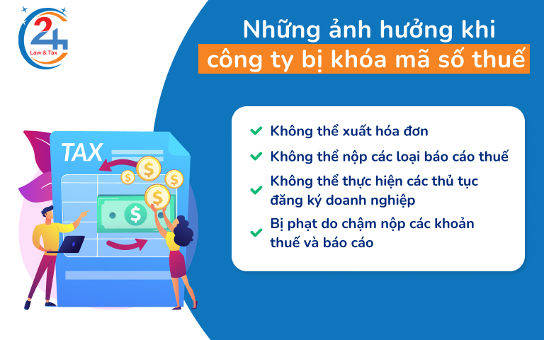 Công ty bị khóa mã số thuế