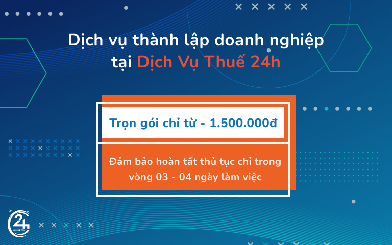 dịch vụ thành lập doanh nghiệp tại Dịch Vụ Thuế 24h