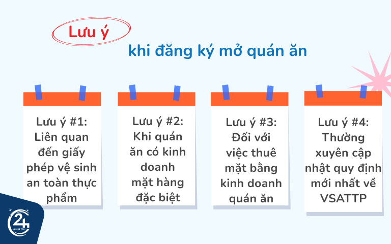 đăng ký giấy phép kinh doanh quán ăn