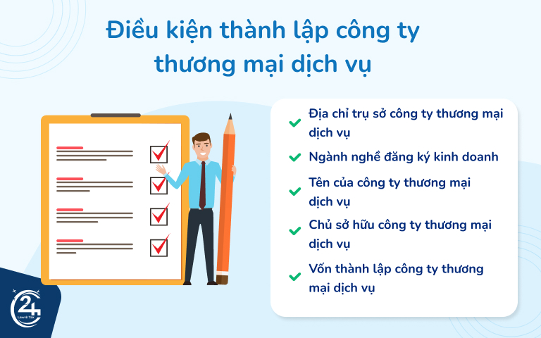 Điều kiện thành lập công ty thương mại dịch vụ