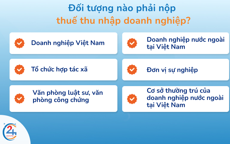 Đối tượng nộp thuế thu nhập doanh nghiệp