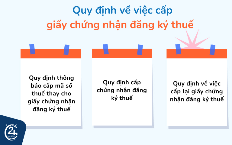 Quy định cấp giấy chứng nhận đăng ký mã số thuế