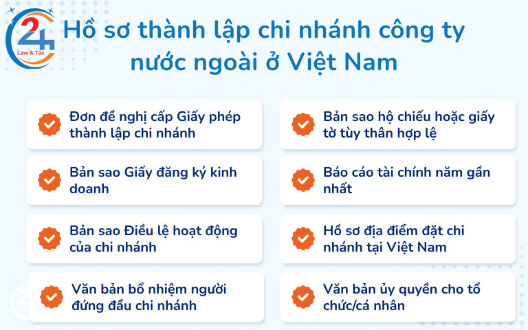 hồ sơ thành lập chi nhánh công ty nước ngoài