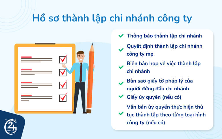 hồ sơ thành lập chi nhánh công ty