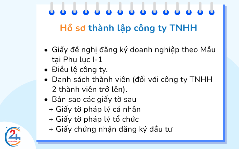 Hồ sơ thành lập công ty TNHH ở Việt Nam