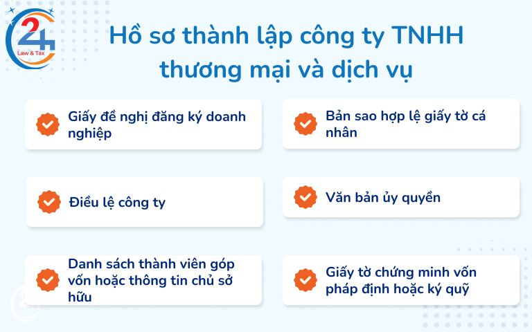 Hồ sơ thành lập công ty TNHH thương mại và dịch vụ