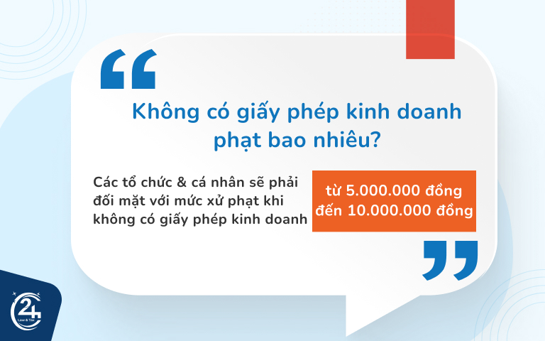 Mức phạt khi không đăng ký kinh doanh