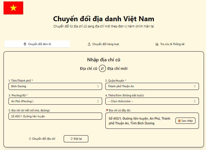 Hướng dẫn tra cứu địa chỉ mới của doanh nghiệp sau sáp nhập 5 Tra cứu địa chỉ mới sau sáp nhập