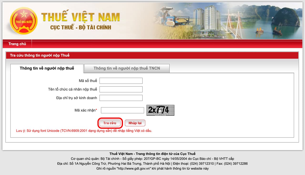 Hướng dẫn tra cứu địa chỉ mới của doanh nghiệp sau sáp nhập 3 Tra cứu địa chỉ công ty sau sáp nhập